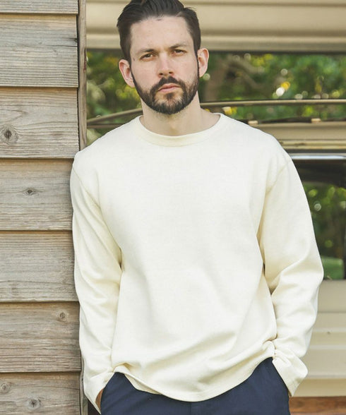 MR.OLIVE / HEAVY-DUTY COTTON / FLAT SEAMER CREW NECK SHIRT / ミスターオリーブ ヘビーデューティーコットン フラットシーマー クルーネックシャツ